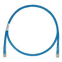 Panduit UTPK6A3MBU Cat 6a Keyed Copper Patch Cord, Cat 6A, Blue UT