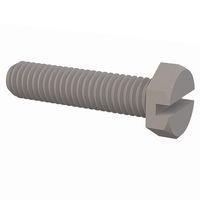 Essentra Components 011032X081 Hex Slotted Hex Slotted Screw, #10-32 Thread, 13/16 Lg
