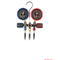 HVAC service instruments for pressure and refrigerant measurement