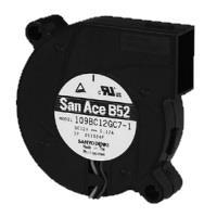 Sanyo Denki 109BC24HA7-1 Blowers DC Blower, 52x15mm, 24VDC, 4CFM, 1.2W, 0.05A, 40dBA, 5600RPM, 165Pa, Sensorless