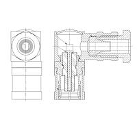 Amphenol SV Microwave M39012/69-0004 Connectors SMB M RA Cable Conn RG-316 Cbl Wdg Clamp