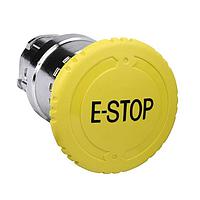 SCHNEIDER ZB4BS5540 Safety Switches 40MM YELLOW TURN TO RLS W/MARKNG E-STOP