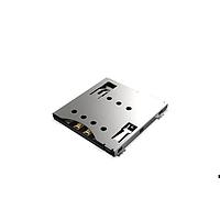 GCT (Global Connector Technology) SIM7100-6-1-15-00-A Card Connectors Micro SIM Card Connector - Push-Push Type, 6 Pin, SMT, 1.50mm Profile