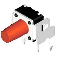 Diptronics DTSA-61N-V Basic Switch 6x6 160gf BRN RT ANG