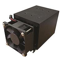 Carlo Gavazzi RHS703F60-24 Heat Sinks DIN rail mount heatsink with fan, 24 Vdc supply voltage, thermal resistance 0.37 C/W, Width x Height x Depth = 72 x 141 x 75 mm, suitable for mounting a single or multiple SSRs