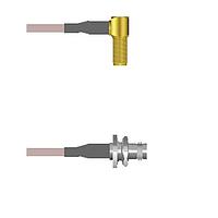 Amphenol Custom Cable Q-2S00A000H018i RF Cable Assemblies SMA-RJB/BNC-SJB G142 18I