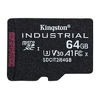 Kingston SDCIT2/64GBCP MicroSD Cards 64GB microSDHC Industrial C10 A1 pSLC Card SD Adapter Not Included