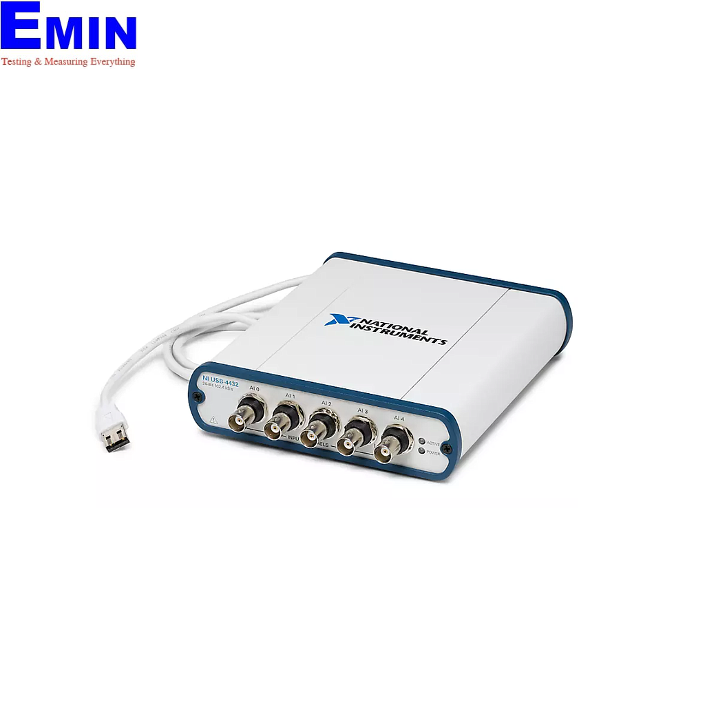 NI USB-4432 Sound and Vibration Device (USB 2.0, 5-Channel, 102.4 kS/s, BNC  (qty 5)) | EMIN.COM.MM