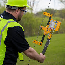 Wire and cable tension gauge used for measuring cable force