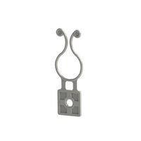 Essentra Components KLH-750-01 Twist Lock Clip Curly Lock,Hinged,Screw Mnt,Natural