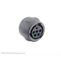 Eaton Souriau-Sunbank UTSX610E98SY Plugs Plug, without backshell, with 6 female solder contacts, IP68/69K in unmated conditions, keying Y