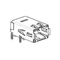 AMP Connectors - TE Connectivity 1888372-1 I/O Connectors RECPT, HSSDC2, FIBRE, ON TAPE
