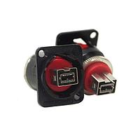 Switchcraft EHFW800X2 Connectors FIREWIRE 800 FEMALE FEED-THRU