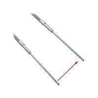 Banner Engineering PIPS46TMB5 Fiber Optic Cables Plastic Fiber, Opposed Mode; Core Dia.: 1 mm; Fiber Length 2 m; Probe, Sideview; SteelSkin, TMB5 Termination