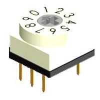 Diptronics RBH3-10RAVB Rotary Switches THRU-HOLE 3X3 TERM 10 STEP CROSS HD ACT