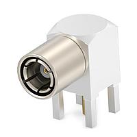 Linx Technologies - TE Connectivity 2466281-1 PCB Connectors SMB R/A PCB Plug, Thru Hole, Nickel Plated, 50 Ohm