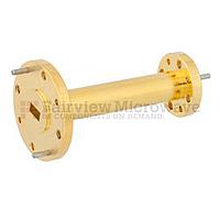 Fairview  SMW15TS22001 WR-15 to WR-22 Waveguide Transition 2 Inch Length Using UG-385/U to UG-383/U Flange