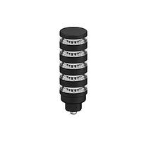 Banner Engineering TL50BL5KQ Tower Lights TL50 Pro Tower Light with IO-Link, Beacon Black Housing: 5-Segment; Voltage: 18-30 V dc; Environmental Rating: IP67; Colors: Multicolor; 4-pin M12 Integral QD