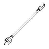 Volex 17850 10 C3 AC Power Cord 3 x 1.0mm2 10A/250V 6FT 5IN (2.0m) BLACK