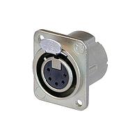 NEUTRIK NC5FD-LX-M3 Receptacles 5P F RECEPT DLX SER SODER CUPS NCKL/SIL