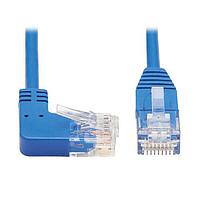 Tripp Lite N204-S07-BL-RA Cat 6 7FT SLMCT6 90 DEGRGHT,180DEG
