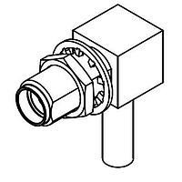 Radiall 9613-1523-003 Connectors SMA / RIGHT ANGLE JACK FEMALE CRIMP TYPE FOR 2.6/50 S CABLE GOLD