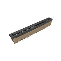 Amphenol FCI SFW28S-2STME1LF Board Mount 1.00mm Flex Connector, SFW Straight series, 28 Position, Top Entry Surface Mount, ZIF, with Mount Plate