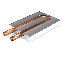 Advanced Thermal Solutions ATS-TCP-1030 Liquid Cold Plates, Liquid Cooling & Heat Pipes Liquid Cold Plate, Tubed, 2-Pass, Copper Tube, 0.041C/W at 1.0 GPM, 108x72x15mm