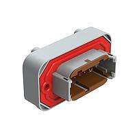 Amphenol SINE Systems ATM15-12PD-BM04 Connectors Str Flng Mnt PCB Rcp 12POS Gry Tin Cont D
