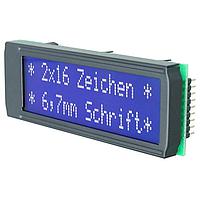 DISPLAY VISIONS EA W161B-ENLW OLED Displays 1x16, 9.66mm, blue-white LED B./L.