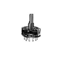 Alpha (Taiwan) SR2511F-0402-19F0B-E9-S-W-159 Rotary Switches ROTARY 4POL 2POS 1/4