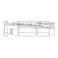 Amphenol SV Microwave M39012/73-0004 Connectors SMC M Cable Conn RG-174 Cable, Clamp