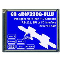 DISPLAY VISIONS EA EDIP320B-8LW Graphic LCD Modules Blue/White Contrast