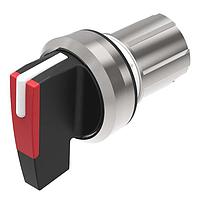 EAO 45-280S.2D20.003 Momentary-Rest-Momentary Selector switch actuator 3 positions red mom-0-mom 45? long lever front/housing metal