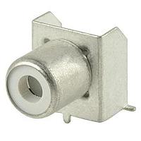 Same Sky (formerly CUI Devices) RCJ-013-SMT-TR RCA Phono Connectors RCA jack, 1P, rt, SMT, WH, T&R package