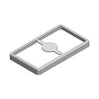 Masach Tech MS378-10F-NS EMI/RFI Shield Frame, Two-Piece 37.8 x 21.6 x 3mm Two-piece Drawn-Seamless RF Shield/EMI Shield FRAME (Nickel-Silver)