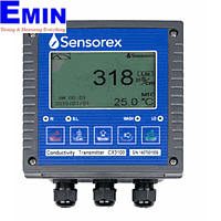 SENSOREX CX3100 Online Transmitter / Controller for Conductivity, Resistivity, and Salinity (2000mS, 20.00 MΩ/cm, 199.99 ppt)