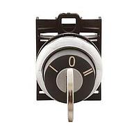 Eaton M22M-WS Keylock Switches 2-POS MOM KEY SEL SWTCH METAL-BZL WD-0