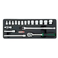TOPTUL GCAT1810 DR. Flank Socket Set (3/8'', 18 pcs)
