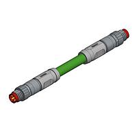 Amphenol CONEC 42-13886 Sensor Cables / Actuator Cables 10M CONNECTING CABLE M8X1,360 DEG SHIELD,4P MALE CONNECTOR AXIAL X2 (SAL-8P-RS4.78-RS4.78-10/G6)