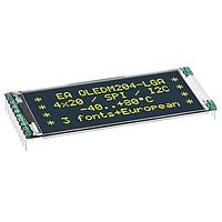 DISPLAY VISIONS EA OLEDM204-LGA OLED Displays Charcter OLED Yellow 4x20 w/o glass
