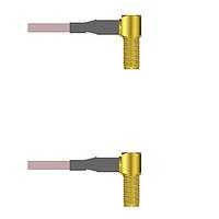 Amphenol Custom Cable Q-2S02S000H008i RF Cable Assemblies SMA-RJB/SMA-RJB G142 8I