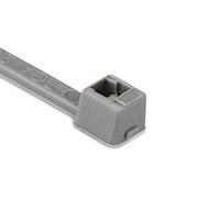 HellermannTyton 116-01818 Cable Ties Cable Tie, 4" Long, UL Rated, 18lb Tensile Strength, PA66, Gray, 100/pkg