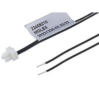 Molex 224092-1024 Discrete Wire Cable Assemblies CLIK-Mate-to-Pigtail OTS Cable Assembly 1.25mm P SR 600.00mm Length 2 Ckts WHT
