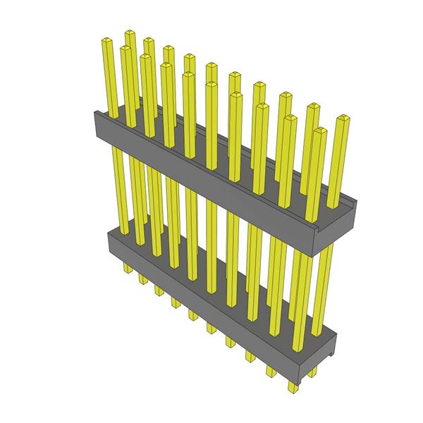 Stackable Samtec Header Samtec DW-10-12-F-D-645-LL Headers Flexible Board Stacking Header with ...