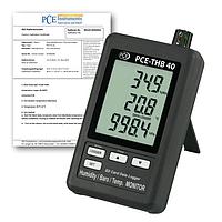 PCE THB 40-ICA Thermometer (0~ 50°C; 10~90% RH; 10~1100 hPa; ISO Calibration Cert.)