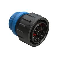 Amphenol SINE Systems AHDP06-24-91SR16-STA Connectors 9 Position Plug, Socket,  ISOBUS, Shell Size 24, Reduced Diameter Seal (Blue), Small Thread Adapter