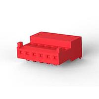 AMP Connectors - TE Connectivity 644038-6 Receptacle Assembly 06P MTA100 CONN ASSY RED 15AU