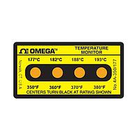 OMEGA 4A-A-350-30 Non-Reversible, Four point Horizontal Temperature Label (380 °F)