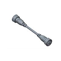 Amphenol LTW RCP5UM-RCP5UM-TL7A02 Cat 5e RJ45, Middle Size, 1.5A, Overmolded, Straight